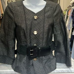 Erica Davies belted blazer